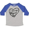 thumbnail image 3 of Inktastic I Love My Mom and Dad in Black Chalk Heart Boys or Girls Toddler T-Shirt, 3 of 5
