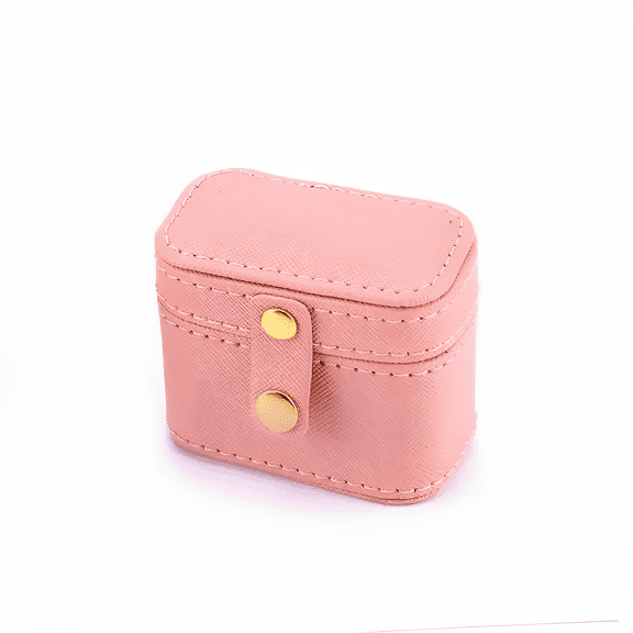 PU Leather Jewelry Box, Ring Box, Mini Portable Earrings Storage Box, Earring Holder Gifts Box