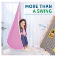 thumbnail image 5 of Drevy Kids Hanging Swing Seat Hammock, Cotton Child Swing Chair for Indoor and Outdoor use (), 5 of 7