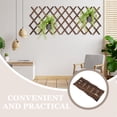 thumbnail image 3 of HEATSHAKING Garden Wood Fence Outdoor Decor Light Brown Cedar For Privacy Screening 1Set, 3 of 7