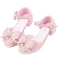 thumbnail image 5 of Zecgelong Girl'S Leather Shoes Dress Spring And Autumn New Children'S Shoes Student Performance Shoes Wedding Banquet Flower Children'S Shoes Toddler Girls Sparkle Sandals Size 5 Size 12.5, 5 of 5
