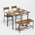 thumbnail image 4 of Juego de Comedor FurnitureR 4 Piezas: Mesa y 2 Sillas y Banco, 4 of 7