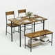 thumbnail image 4 of Juego de Comedor FurnitureR 4 Piezas: Mesa y 2 Sillas y Banco, 4 of 7