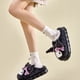 thumbnail image 3 of Pantuflas de algodón My Melody de Sanrio para mujer en invierno, lindas zapatillas de felpa con dibujos animados de Kuromi para usar en casa, zapatos de suela gruesa, 3 of 5