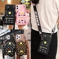 thumbnail image 3 of Funda De Bolsa De Lujo Para Xiaomi Poco X5 Pro M4 X4 F4 5G Cartera Para Teléfono Con Cordón De Silicona Tarjeta Monedero Forma Linda Cubierta De La Carcasa, 3 of 4