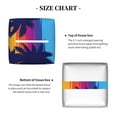 thumbnail image 4 of Honeii 's Beach with Palm Trees for Leather Square Tissue Box Cover Holder: A Stylish Organizer for Tabletops, Bathrooms, Cars & Offices, 4 of 5