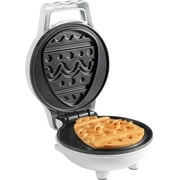 Mini Egg Waffle Maker- Make Holiday Morning Breakfast Special - Ready to Decorate Set Includes 4 Edible Food Markers for Optional Extra Decorating Fun