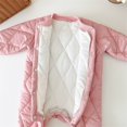 thumbnail image 3 of Lovzfmll Quilted Bodysuits for Newborn Boys Girls, Soft Plush Jumpsuit, Cozy Fleece Hooded Romper, Warm Winter Sleepwear Loungewear for 0-3 Years, 3 of 8