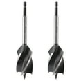 thumbnail image 1 of 2Pcs Woodworking Drill Bit Metal Hole Saw Auger Bit 4‑Fulte 4‑Slot Hex Shank Cutter Tool 35mm, 1 of 5