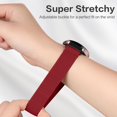 thumbnail image 4 of KOMI 4 Pack Stretchy Nylon Solo Loop Bands Compatible with Samsung Galaxy Watch 7 6 5 4 Band 40mm 44mm, Galaxy Watch 5 Pro/Watch 6 4 Classic Band/Active 2,20mm Soft Sport Band for Samsung Watch Bands, 4 of 8