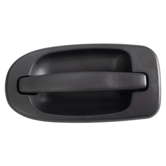 TRQ Door Handle Exterior Outside Smooth Black LH Left Driver for Colorado Canyon DHA45535