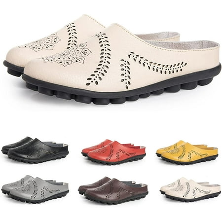 

Owlkay Casual All-Match Hollow Slippers Women s Comfortable Mules Hollow Slippers Owlkay Shoes for Women