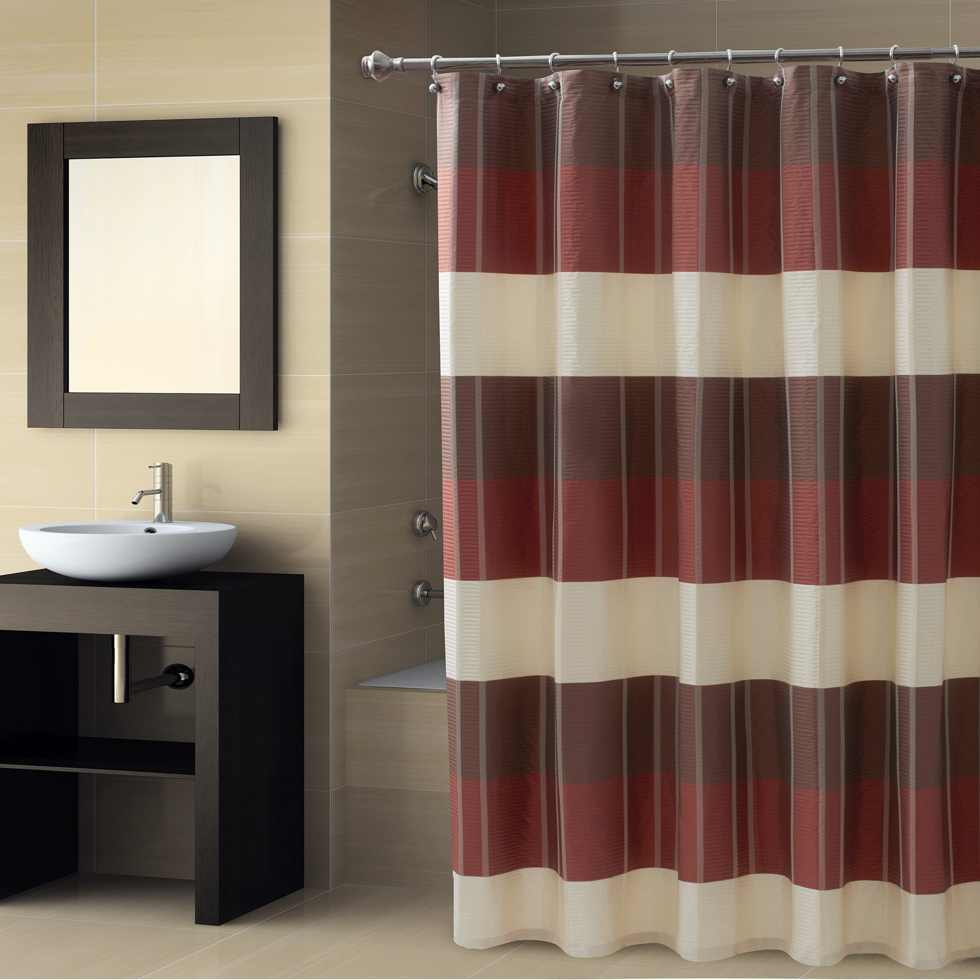 Croscill Fairfax Shower Curtain, Fairfax Slate Shower Curtain