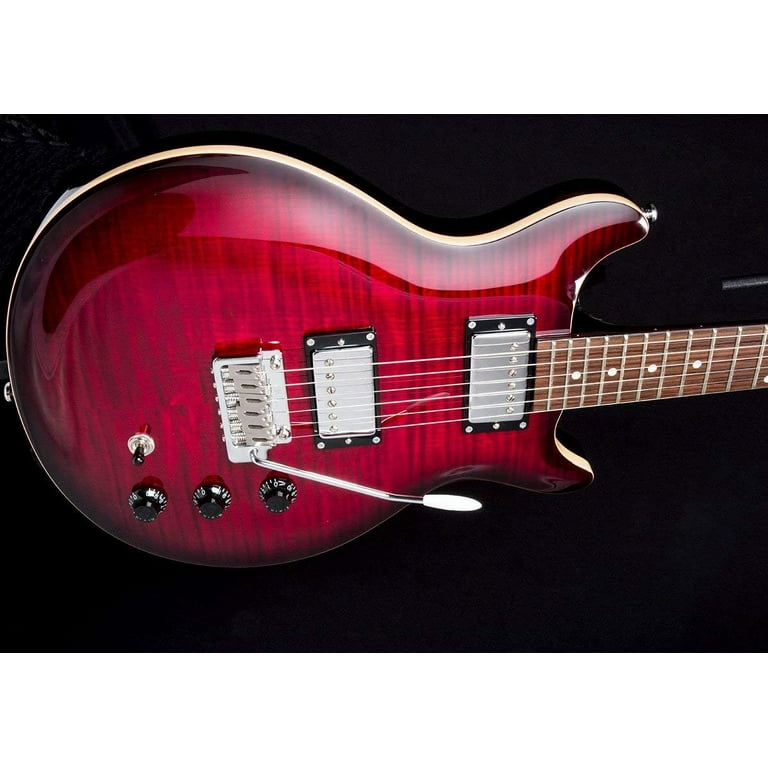 Hamer SATFW-DCB-D-U Dark Cherry Burst Double Cut Electric Guitar