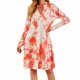thumbnail image 1 of Vestido suelto estampado manga larga otoño ropa casual para mujer, rojo, S seitruly AP000090-01B, 1 of 3
