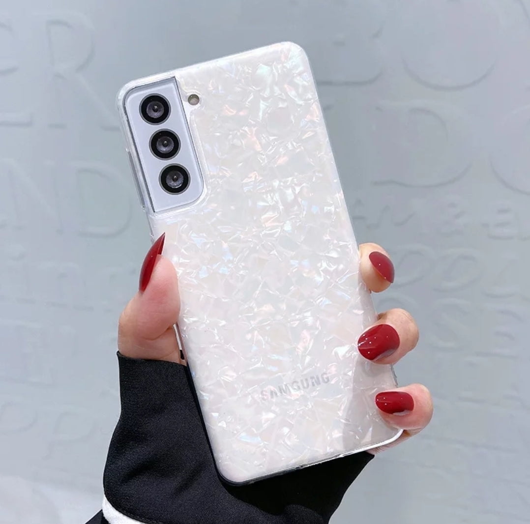 CASELIX Samsung Galaxy S22 Ultra Case Opal Slim Silicone for Women