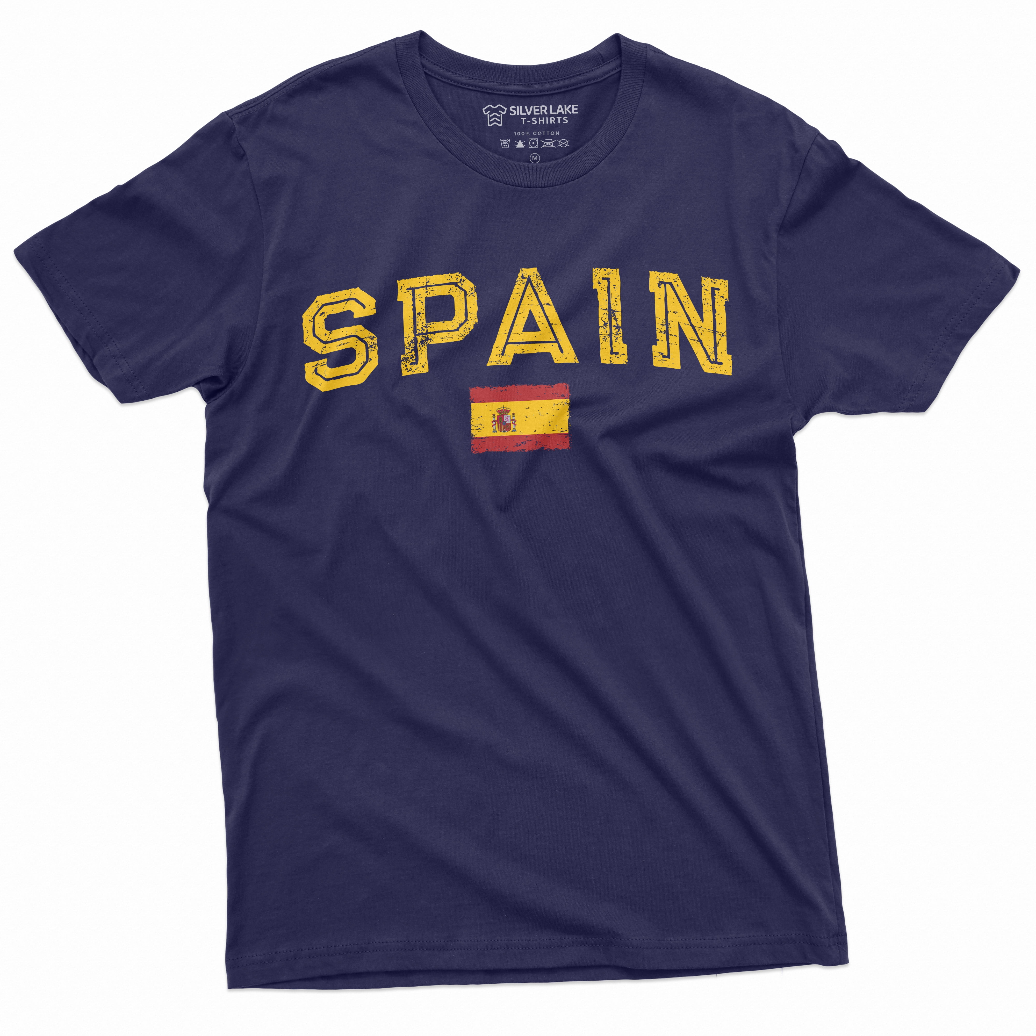 Spain Espana T-Shirt Spanish Flag Coat Of Arms National Patriotic