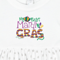 thumbnail image 4 of Inktastic My First Mardi Gras Girls Baby Dress, 4 of 5