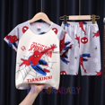 thumbnail image 1 of Pijamas de Pokémon para niños y niñas, traje de manga corta de dibujos animados, ropa de dormir informal, conjunto de ropa de casa, trajes de verano qym unisex, 1 of 2