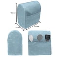 thumbnail image 4 of Winter Stand Mixer Cover, Soft Snowfall Pattern with Dots on Blue Traditional Abstract Cold Christmas, Kitchen Appliance Organizer Bag Cover with Pockets, 5 Quarts, Pale Blue White, by Ambesonne, 4 of 4
