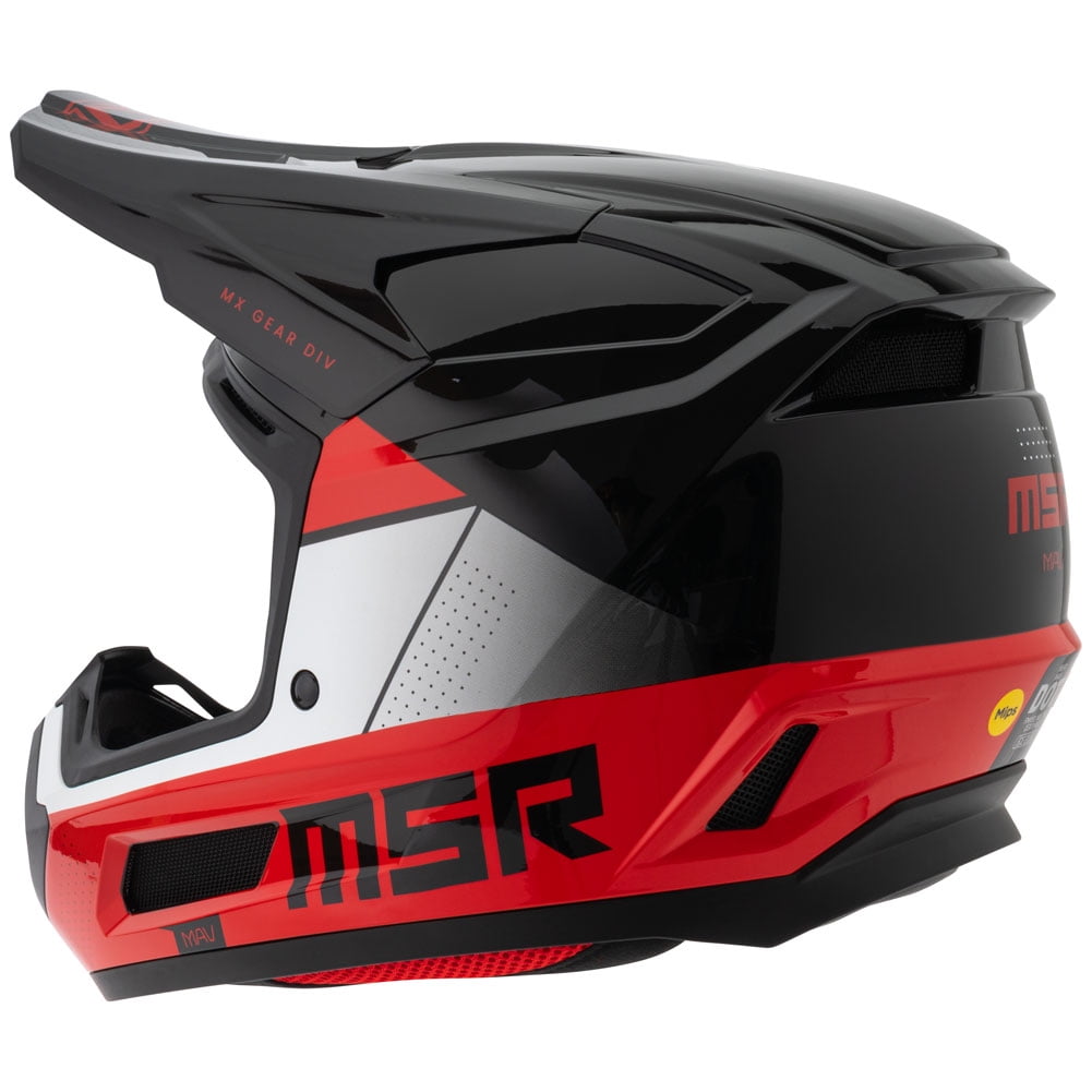 MSR™ Mav Sensor Dirt Bike Motocross Helmet w/ MIPS Small Black/Red
