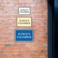 thumbnail image 5 of Signs ByLITA Classic Framed Judge's Chamber Door or Wall Sign Durable ABS Plastic | Laser Engraved | Easy Installation | Courtroom Sign (Black /Gold) - Small, 5 of 9