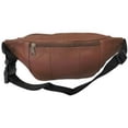 thumbnail image 2 of AmeriLeatherLeather Fanny Pack - Adjustable Belt Bag for Women & Men - Travel Waist Pack-Color:White, 2 of 4
