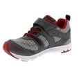 thumbnail image 1 of Zapatos TSUKIHOSHI VELOCITY Kids con cierre de correa grafito/rojo 11.5, 1 of 6