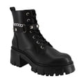 thumbnail image 1 of Botas Mujer Casuales Combat Model S Moda Urbanas Cordones negro 25 MODEL S 4022, 1 of 2