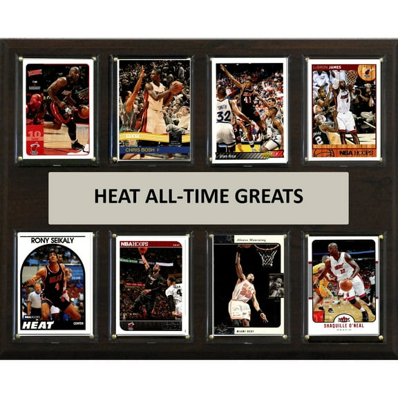 Miami Heat 12" x 15" Trading Card Plaque