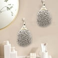 thumbnail image 5 of Omexry Kitchen Clearance Items Under 1 Dollar 3-PC Bathroom Chenille Hanging Hand Towel Balls- Super Absorbent Microfiber Soft Towel Quick Drying Hand Balls with Hanging Loop ,Rollbacks&More, 5 of 7