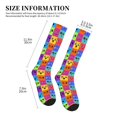 thumbnail image 5 of Bixox Doodle Faces Emotions Print Compression Socks,Compression Socks Women & Men Circulation for Medical,Running,Athletic, 5 of 7