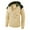 Khaki, variant on Njoeus Men's Full Zip Fleeces Hoodie Jacket Color Block Hooded Slim Fitted Long Sleeve Sports Lightweight Sweatshirt