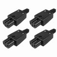 thumbnail image 2 of 10X Black IEC320 C15 Female Outlet Socket Power Adapter Connector AC 250V 10A,10 Socket Adapter,black, 2 of 4