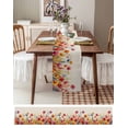 thumbnail image 4 of Table Runner 120 Inches Long for Kitchen Dining, Pastoral Botanical Dresser Scarf Farmhouse, Dining Table Decorations for Wedding/Parties, Watercolor Spring Summer Flowers Rustic 13 x 120 In, 4 of 9