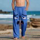 thumbnail image 1 of Pantalones largos para niños y niñas, de moda, estampados, casuales, de playa, con bolsillos., 1 of 9