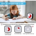 thumbnail image 3 of Durable Time Manager: Visual Timer Clock, Silent Countdown, Non-Ticking, Large Visual Countdown, Adjustable Volume, Flexible Placement For Classroom Home Kitchen (Black), 3 of 5