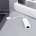 thumbnail image 3 of 2X Network Card USB Type-C to Rj45 100M Driver-Free Network Card Converter Network Cable Adapter Ethernet Adapter A,2 x Network card converter (type-c model),White, 3 of 5