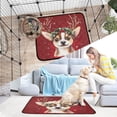 thumbnail image 7 of Qxltty Watercolor Painting Of A Cute Dog Cat litter Pads Pet Set of 3 Diaper Mats Center Anti-leakage Layer Absorbent Soft and Comfortable, 7 of 7