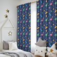thumbnail image 5 of Blackout Kids Curtains,Dark Blue Space Dinosaur Pattern Childrens Insulated Curtains Set Of 2,Bedroom Essentials,Toddler Room Decor 52"x84", 5 of 5