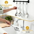 thumbnail image 6 of 4 Pcs Cooking Utensils Set, TAIMASI Stainless Steel Kitchen Utensils, Kitchen Tools Set Include Solid & Slotted Turner Wok Spatula, Serving Spoon, Home Essentials Kitchen Gadgets Accessories, 6 of 7