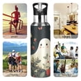 thumbnail image 7 of Yayeee 20oz Insulated Water Bottle Double Wall Stainless Steel with Flip Straw Lid, Happy Ghost, 7 of 7