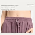 thumbnail image 4 of WILLBEST Pantalones de Verano de Seda Helada Para Mujer, Ligeros, de Yoga, Con Pierna Ancha, Ajustables, Elásticos, Cómodos, Transpirables, Informales. Mediana, 4 of 7