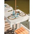 thumbnail image 3 of Square Outdoor Tablecloth with Umbrella Hole Vintage Bicycle Outside Table Cloth Waterproof Patio Table Cover Farmhouse Botanical Blossom Floral Zipper Tablecloths for Picnic Party Camping 54x54 Inch, 3 of 8