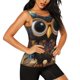 thumbnail image 2 of Fotbe Quirky Owl With Glasses Blusas Sin Mangas para Mujer – Estilo Casual, Corte Suelto, Slim-Fit, Cuello Redondo Deportivo, Tops de Verano para Gimnasio y Yoga-Small, 2 of 7