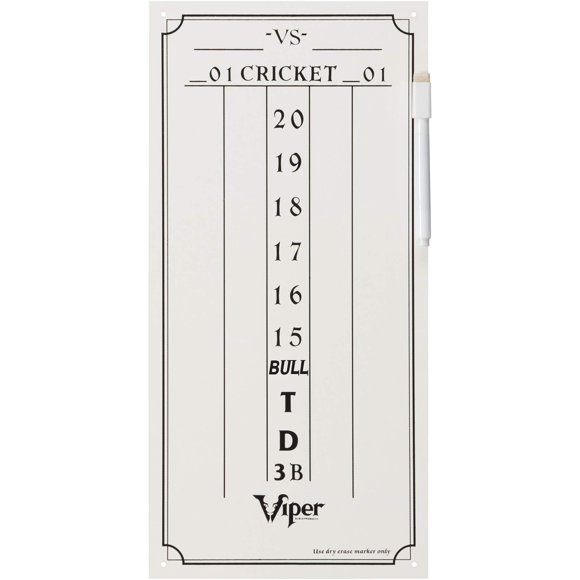 Marcador de borrado en seco Viper Cricket y 01 juegos de dardos