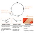 thumbnail image 4 of 555Jewelry 2mm Stainless Steel Adjustable Cable Link Chain Bead Dainty Bracelets for Women & Girls, Silver, 8 Inch, 4 of 8