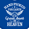 thumbnail image 4 of Inktastic Handpicked for Earth by My Great Aunt in Heaven Boys or Girls Baby Bib, 4 of 4