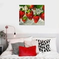 thumbnail image 5 of TIAOTIAOHOU - Fruits Canvas Wall Art - Strawberries in Water - Gallery Wrap Modern Home Art | Ready to Hang, 5 of 5