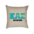 thumbnail image 1 of Kazakhstan Rowing - Olympic Games - Rio - Flag Decorative Linen Throw Cushion Pillow Case with Insert, 1 of 6